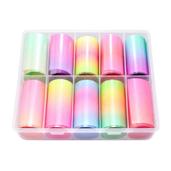boite de foils neon pastel