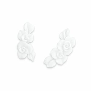 FLEURS ACRYLIQUE ROSE ENTRELACÉE