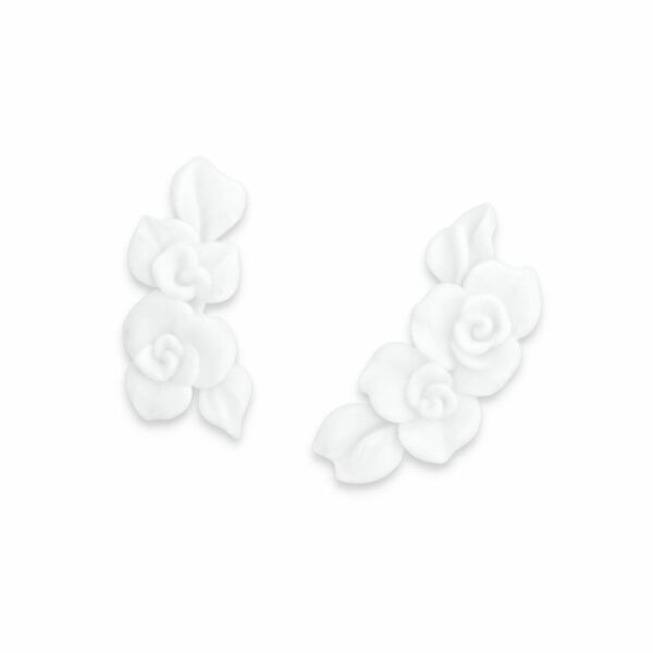 FLEURS ACRYLIQUE ROSE ENTRELACÉE