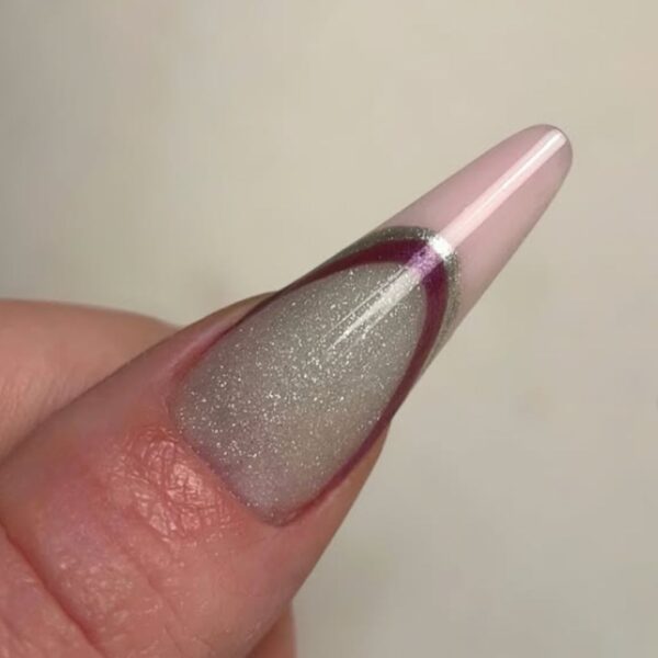 polygel shinny grey