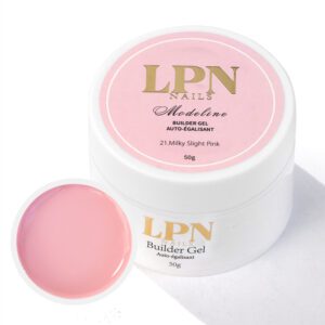 Builder gel auto égalisant modeline Milky Slight Pink