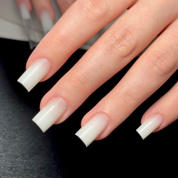 milky white