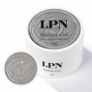 builder gel classique construction beaded light grey