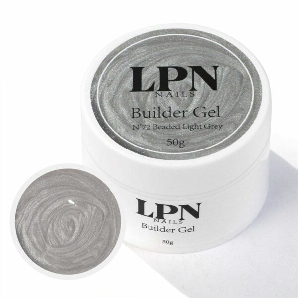 builder gel classique construction beaded light grey